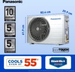 Panasonic CS/CU-NU24AKY4W 2 Ton 4 Star 2025 Inverter Split AC