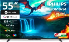 Philips 55MLED610/94 55 inch Ultra HD 4K Smart Mini LED TV