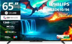 Philips 65MLED610/94 65 inch Ultra HD 4K Smart Mini LED TV