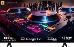 Realme TechLife CineSonic Q 65 inch Ultra HD 4K Smart QLED TV (65UHDGQRWSGQ)