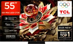 TCL C72K 55 inch Ultra HD 4K Smart Mini LED TV (55C72K)