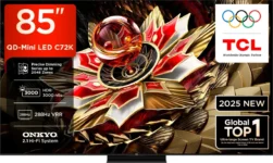 TCL C72K 85 inch Ultra HD 4K Smart Mini LED TV (85C72K)