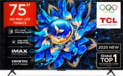TCL Q6CS 75 inch Ultra HD 4K Smart Mini LED TV (75Q6CS)