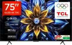 TCL T8C 75 inch Ultra HD 4K Smart QLED TV (75T8C)