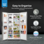 Voltas Beko RSB585/FPV300RXID 563 L Side by Side Refrigerator