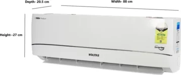 Voltas 183V Vectra Zenith Silver 1.5 Ton 3 Star 2024 Inverter Split AC