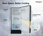 Whirlpool 230 IMPRO GD ROY 5S Inv 207 L 5 Star Single Door Refrigerator