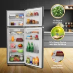 Whirlpool IF INV 355 Titan Steel 308 L 3 Star Double Door Refrigerator