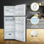 Whirlpool IF INV 355 Titan Steel 308 L 3 Star Double Door Refrigerator