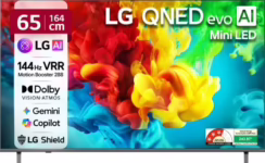 LG evo AI QNED82 65 inch Ultra HD 4K Smart Mini LED TV (65QNED82BLA)